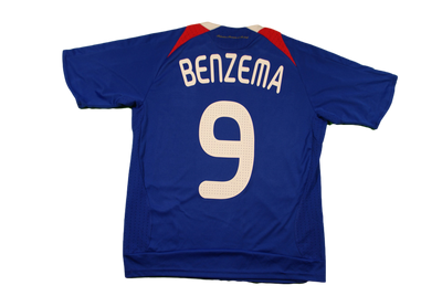 Vintage football football shirt France team N ° 9 Benzema 2008-2009