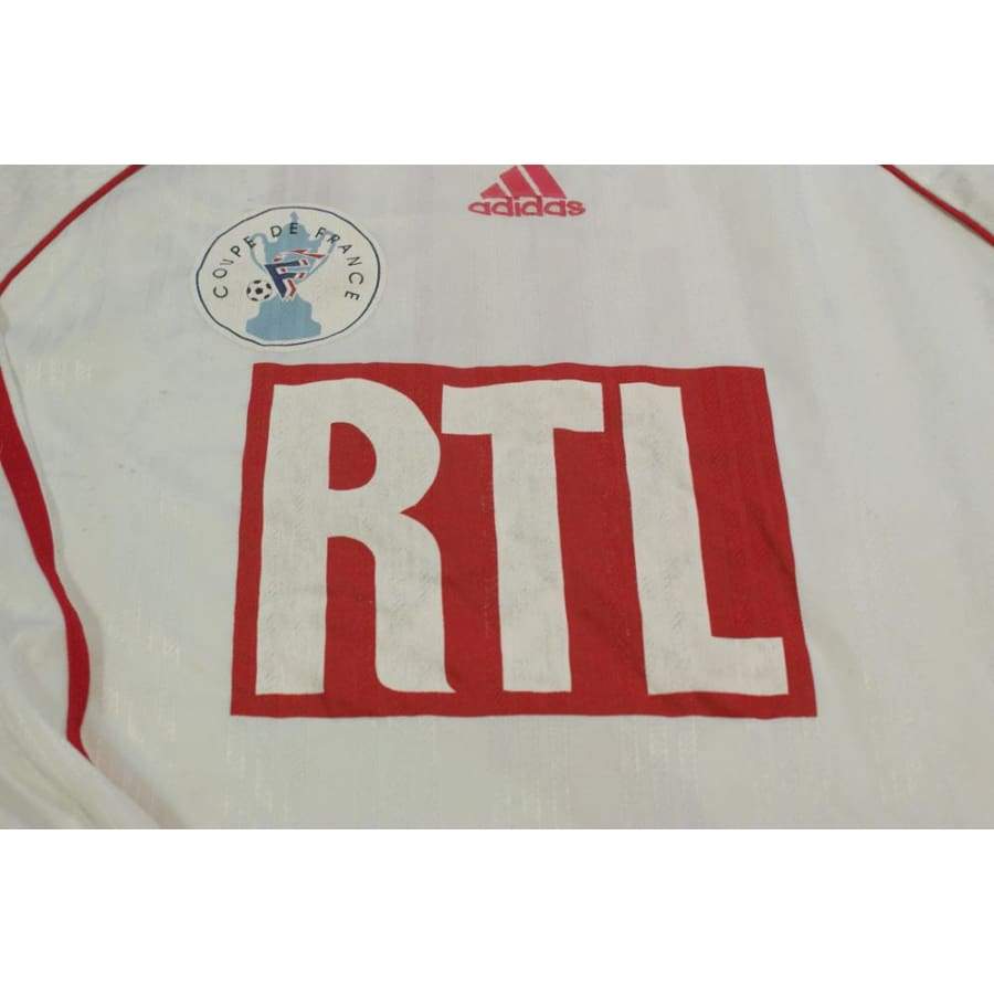 Maillot de foot rétro domicile Coupe de France RTL N°2 années 1990 - Adidas - Coupe de France
