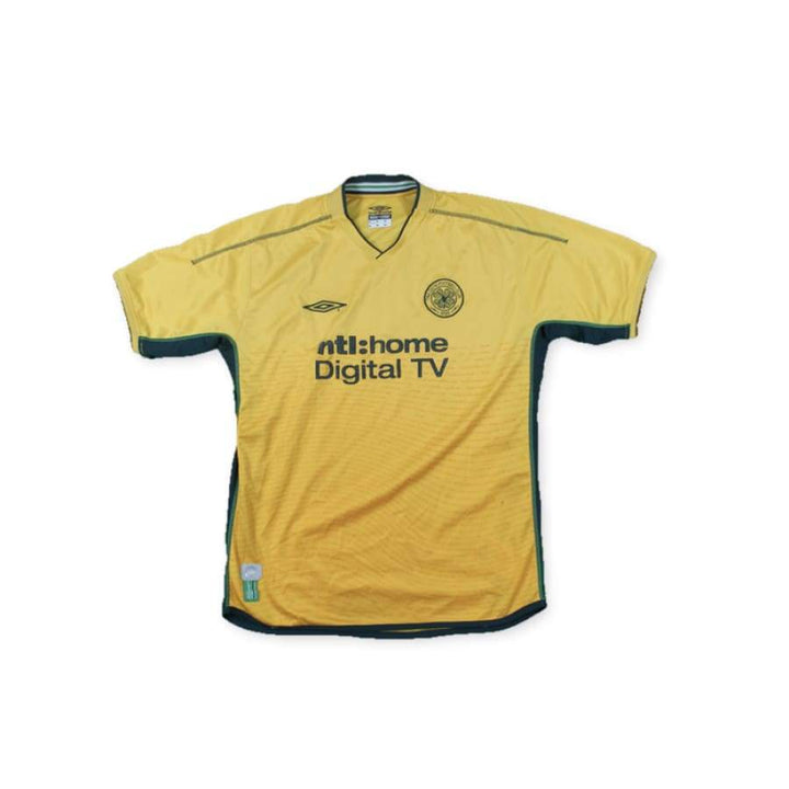 【新品未使用】UMBRO Celtic FC 02/03 away ユニフォーム Glasgow Celtic FC Umbro Football Shirt Away 2002/2003 Yellow