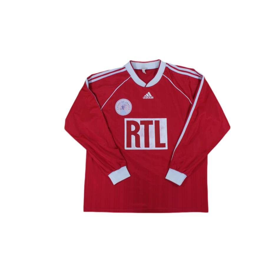 Maillot de football rétro domicile Coupe de France RTL N°10 années 1990 - Adidas - Coupe de France