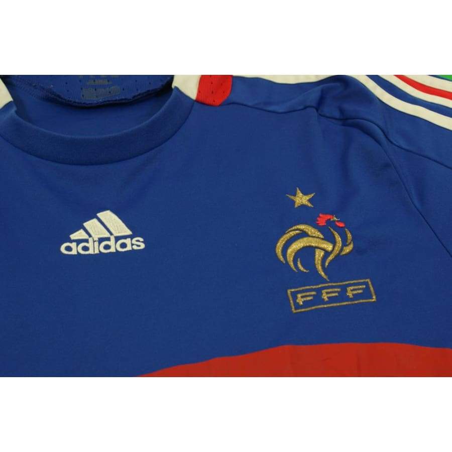 Maillot de football rétro domicile Equipe de France N°12 HENRY 2008-2009 - Adidas - Equipe de France
