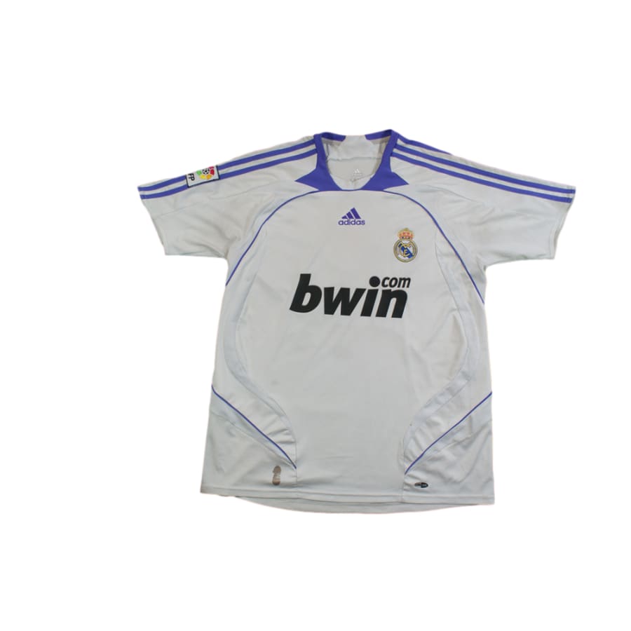 Maillot de football rétro domicile Real Madrid CF N°10 ROBINHO 2007-2008 - Adidas - Real Madrid