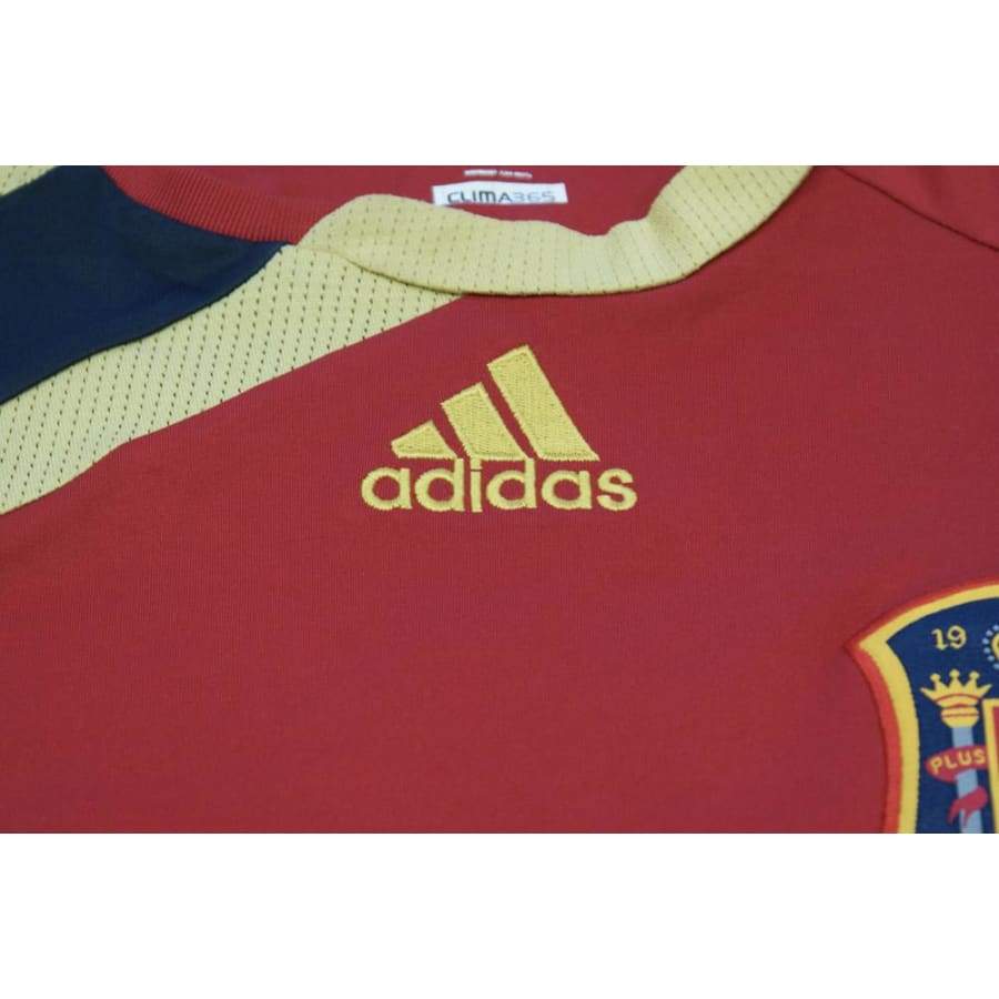 Maillot de football retro équipe dEspagne N°4 RAOUL 2009-2010 - Adidas - Espagne