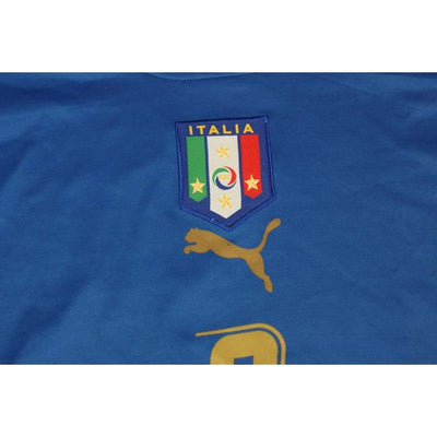 Maillot de football vintage domicile équipe d’Italie N°9 TONI 2006-2007 - Puma - Italie