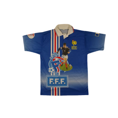 Maillot de football vintage supporter Equipe de France N°7 PIRES années 1990 - Autre marque - Equipe de France