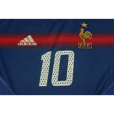 Maillot équipe de France rétro domicile N°10 ZIDANE 2004-2005 - Adidas - Equipe de France