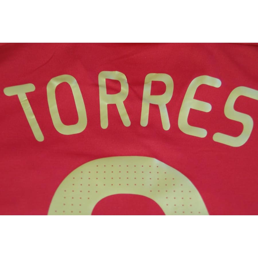 Maillot Espagne vintage domicile N°9 TORRES 2008-2009 - Adidas - Espagne