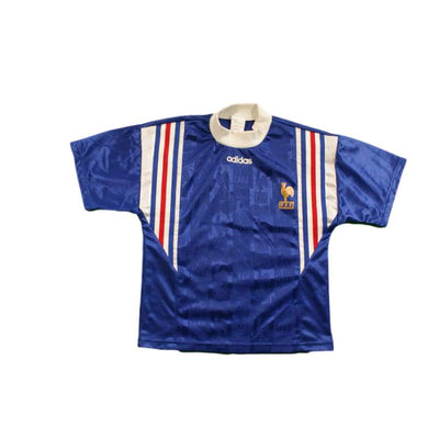 Maillot foot rétro équipe de France domicile enfant 1996-1997 - Adidas - Equipe de France
