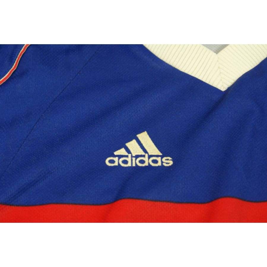 Maillot football vintage équipe de France domicile N°3 Lizarazu 1998-1999 - Adidas - Equipe de France