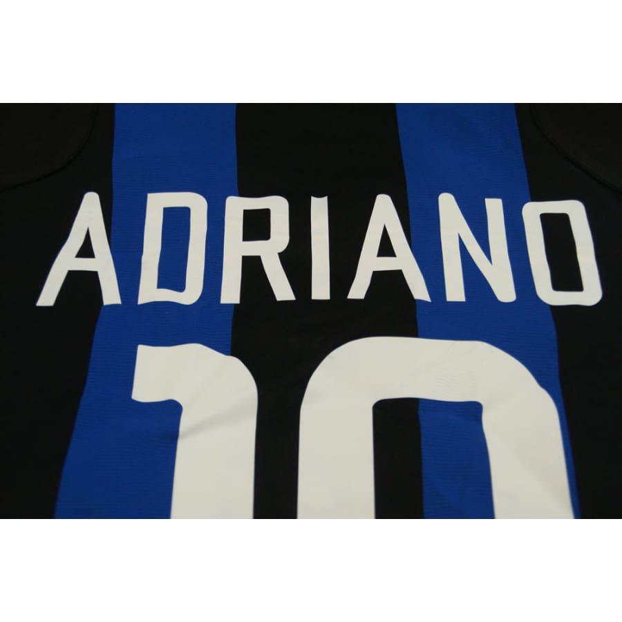 Maillot Inter Milan vintage domicile #10 ADRIANO 2005-2006 - Nike - Inter Milan